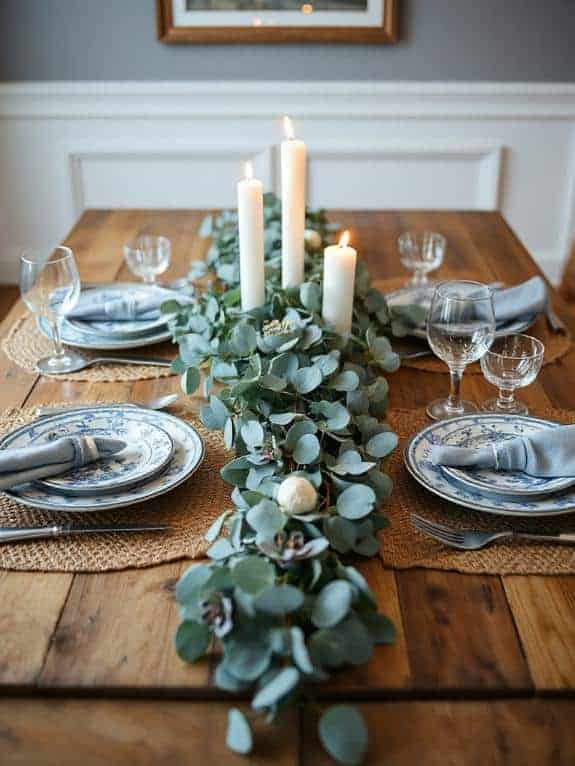 light blue eucalyptus decor