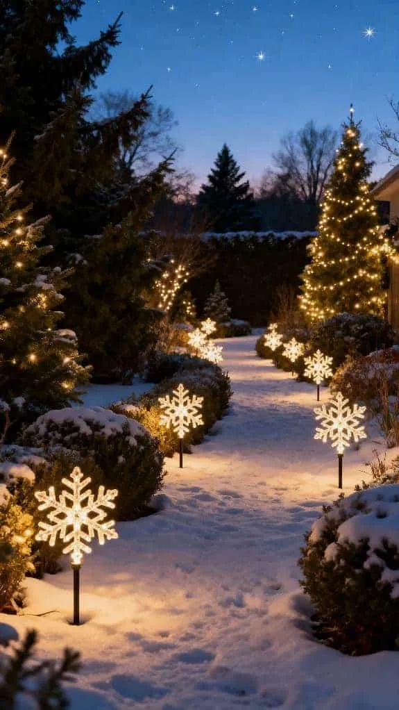 luminous garden path stakes