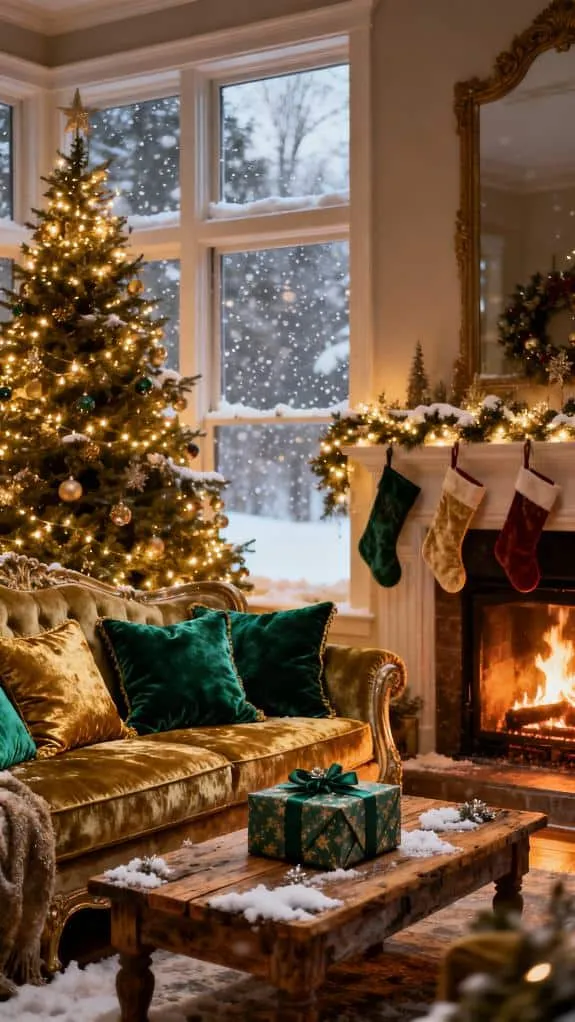 magical christmas living room ideas