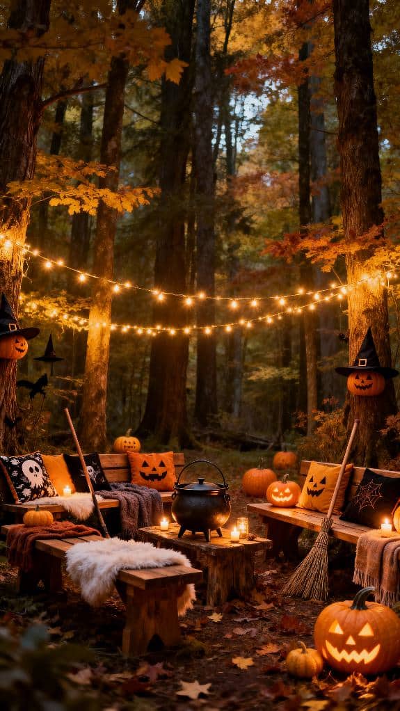 magical halloween backyard gathering