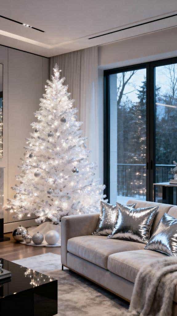 metallic cushions enhance coziness