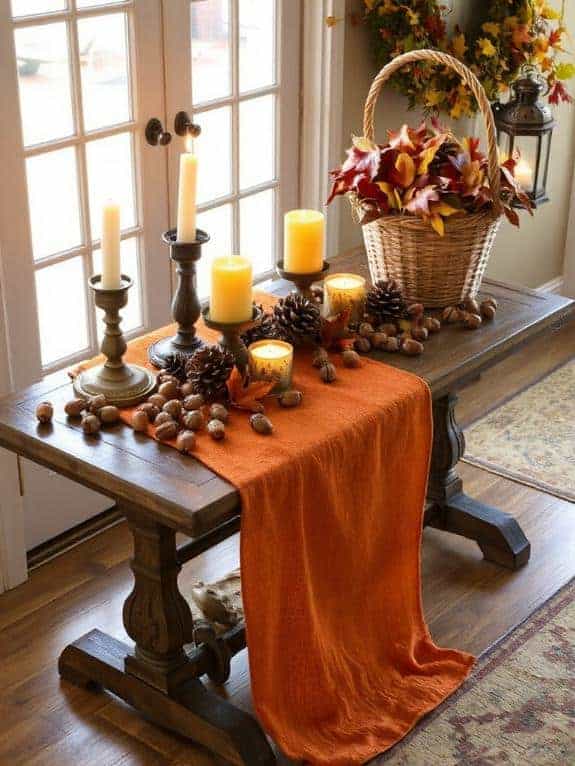 nature inspired entryway decor