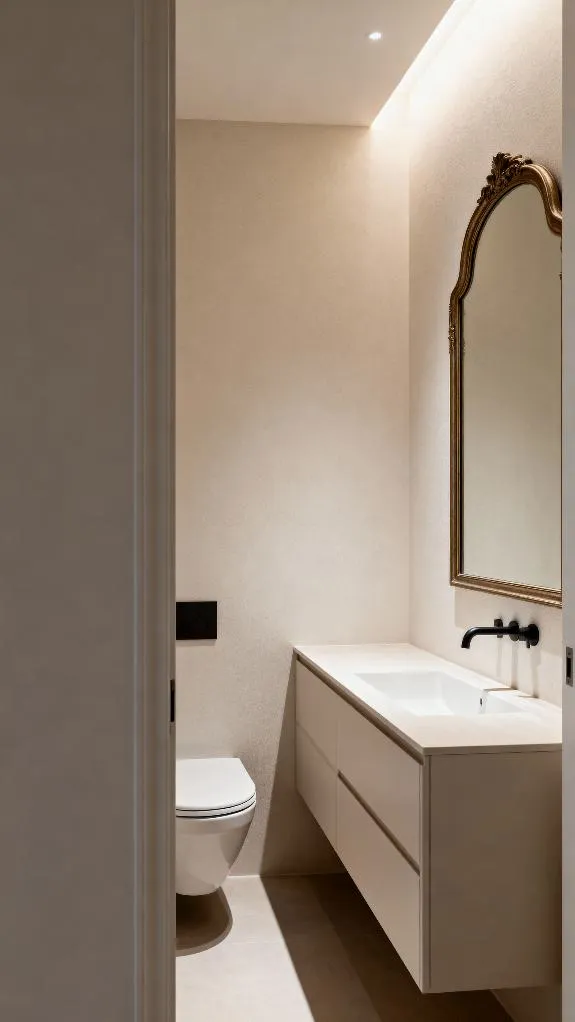 neutral colors slim vanity
