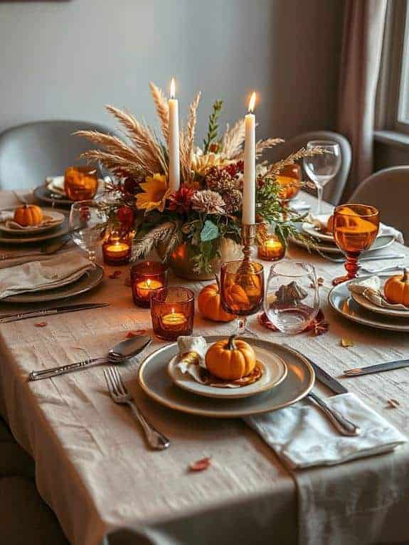 neutral linens amber glassware
