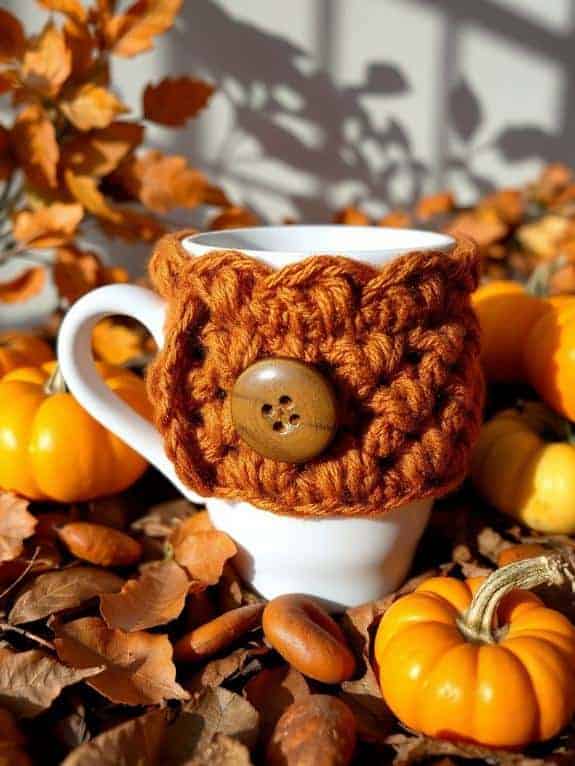 pumpkin spice mug cozy