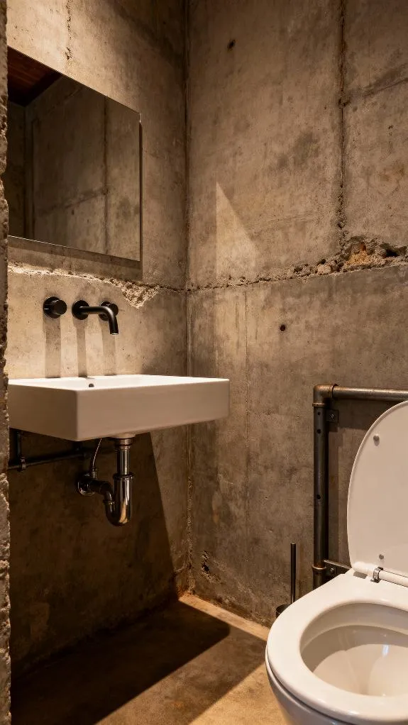 rustic industrial bathroom design