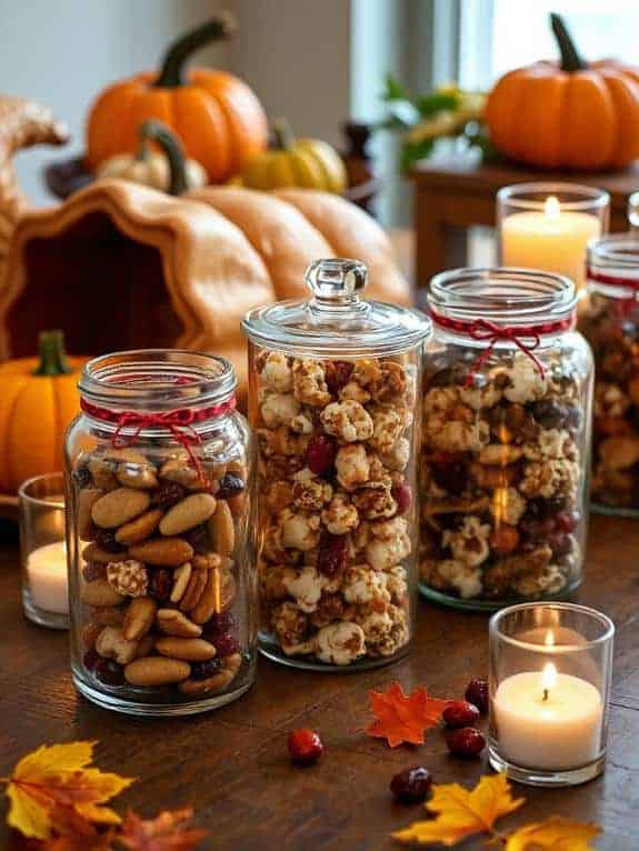 seasonal treats in jars