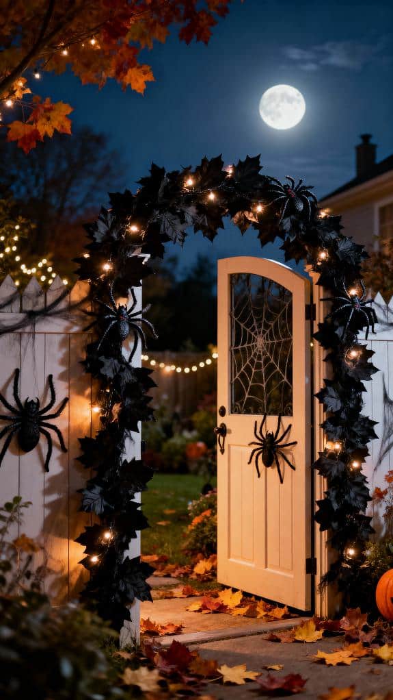 spooky cozy garden decor
