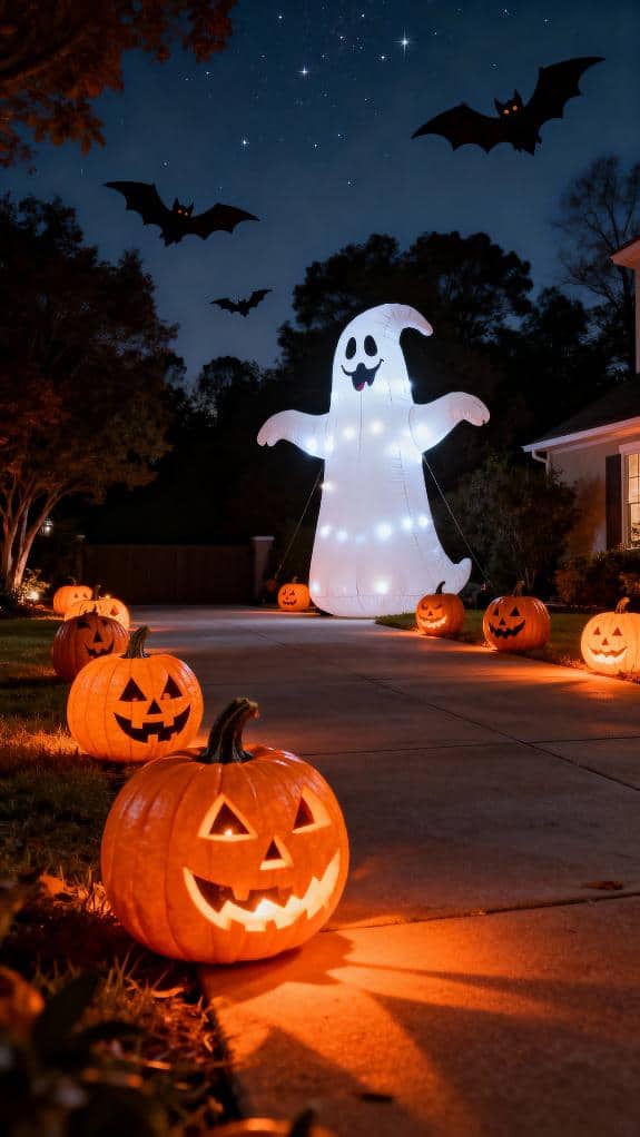 spooky driveway halloween decorations