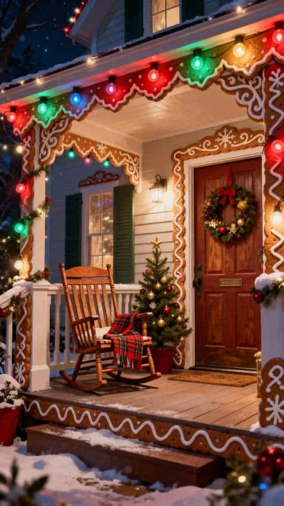 storybook porch holiday decor