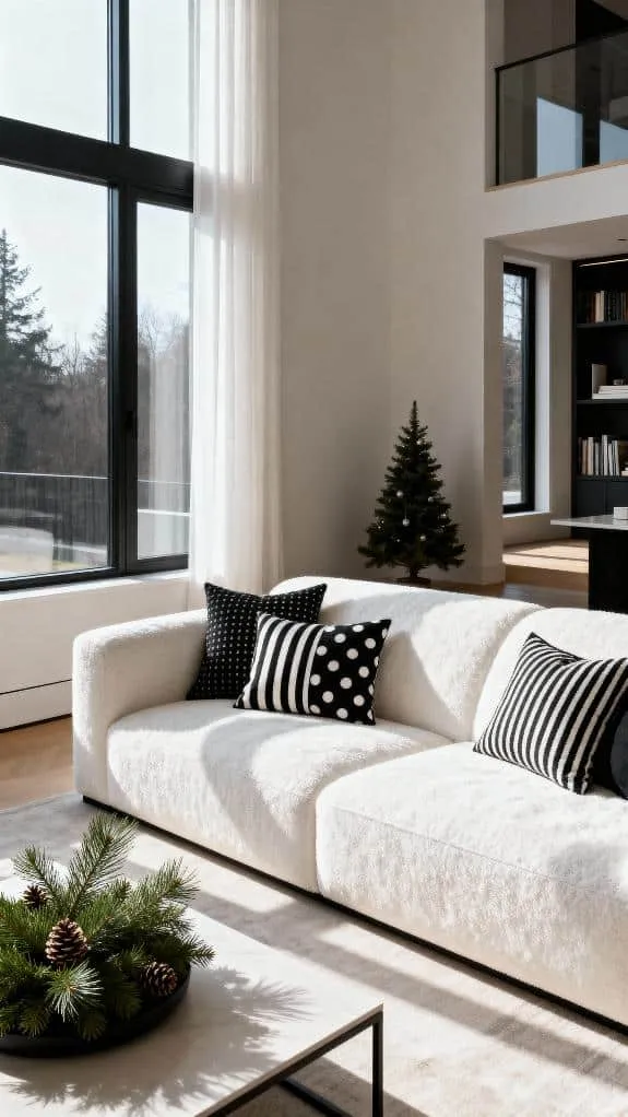 stylish black and white decor