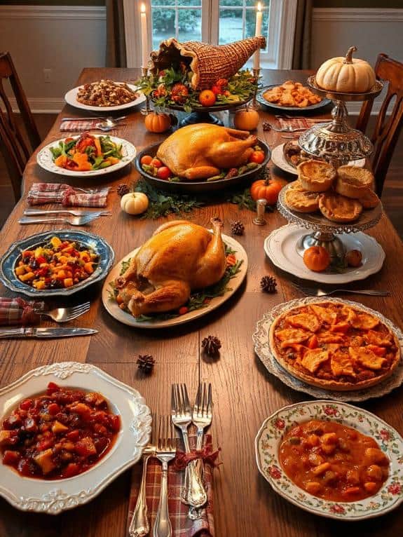 thanksgiving buffet setup ideas
