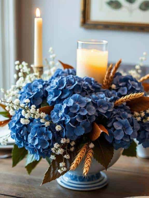 thanksgiving hydrangea centerpiece tips