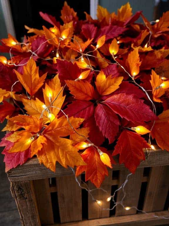 thanksgiving wooden crate centerpiece
