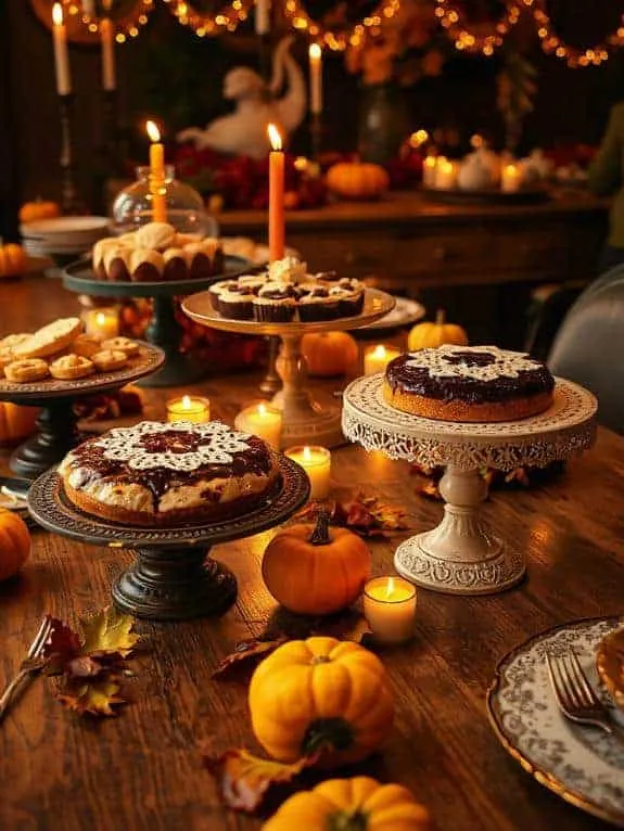 vintage stands enhance desserts