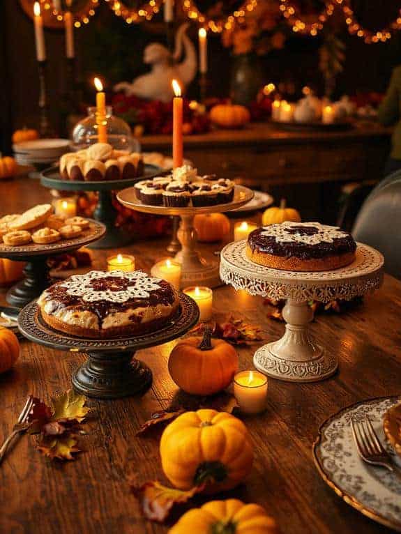 vintage stands enhance desserts