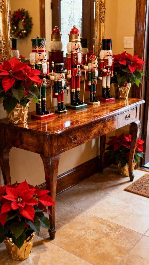 vintage table holiday decor