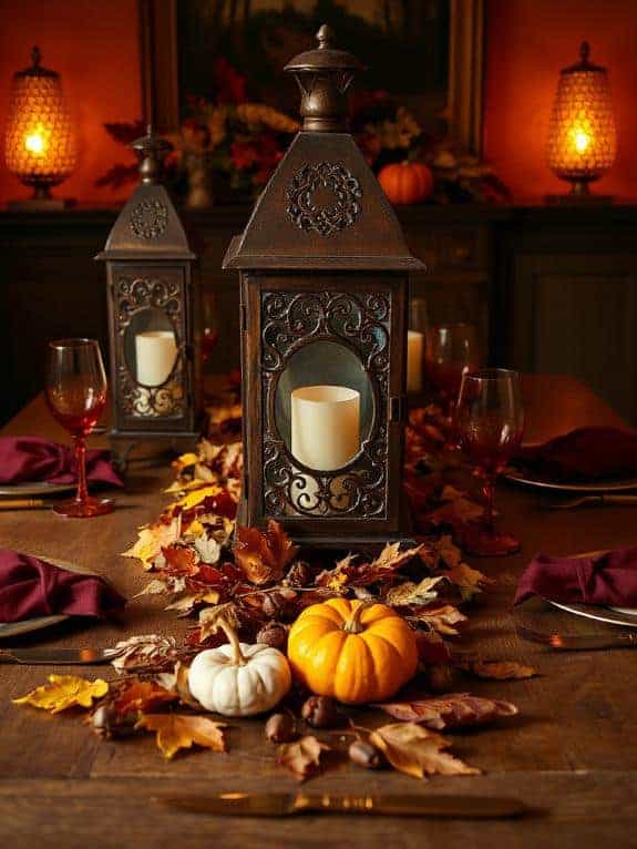 warm lanterns create coziness