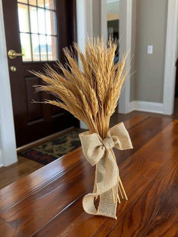 wheat bundle rustic decoration