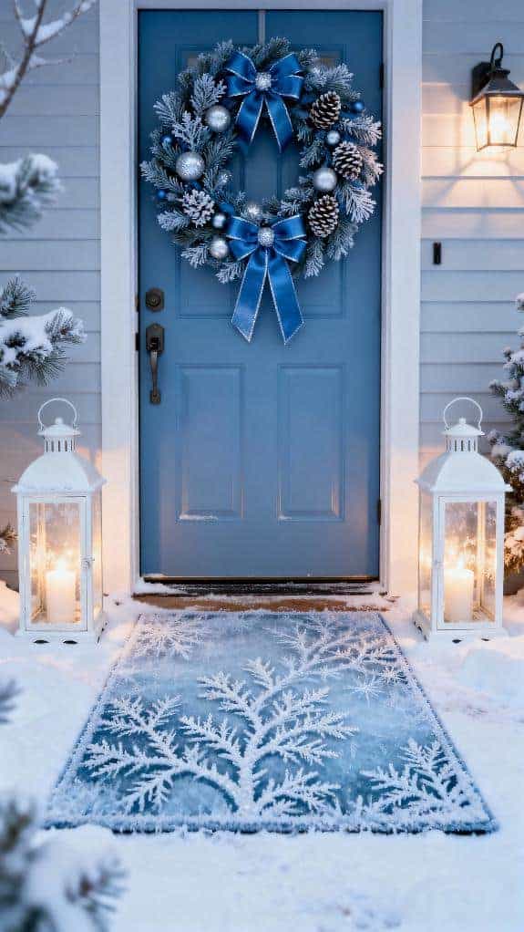 winter front door decor