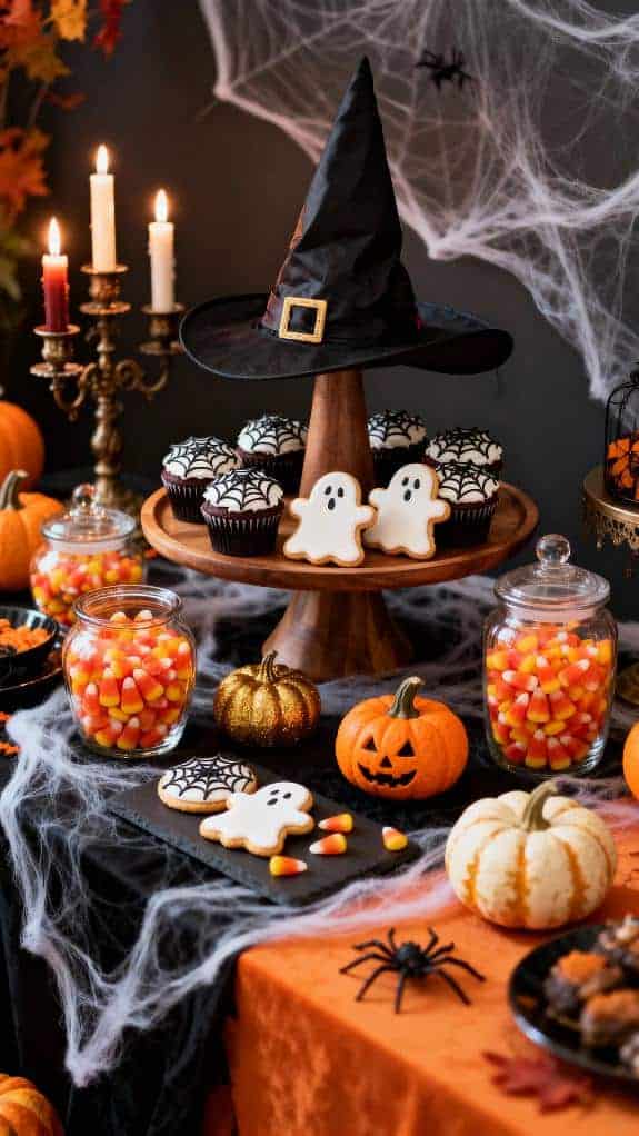 witch hat cake stand buffet
