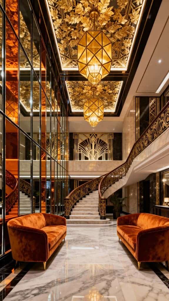 art deco foyer elegance