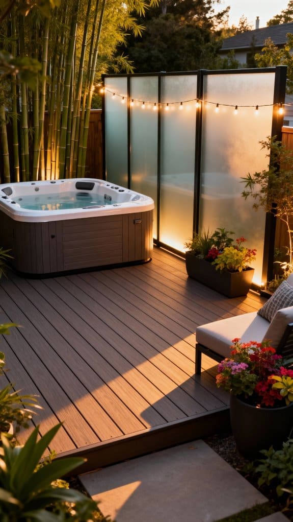 backyard oasis with relaxation