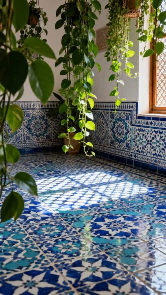 boho chic bathroom oasis