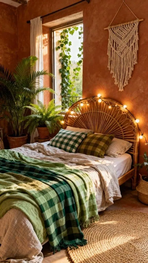 boho chic layered textiles