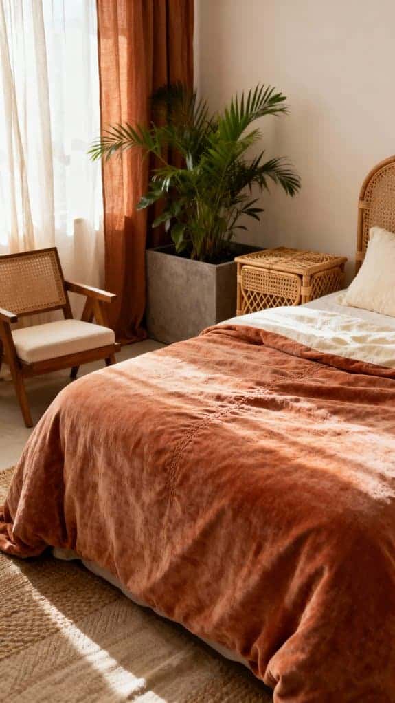 boho chic muted terracotta