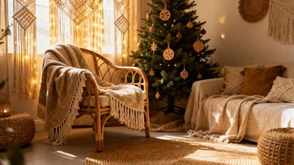 boho christmas tree decor