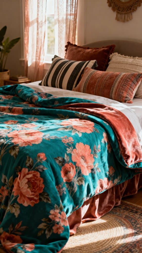 boho floral duvet inspiration