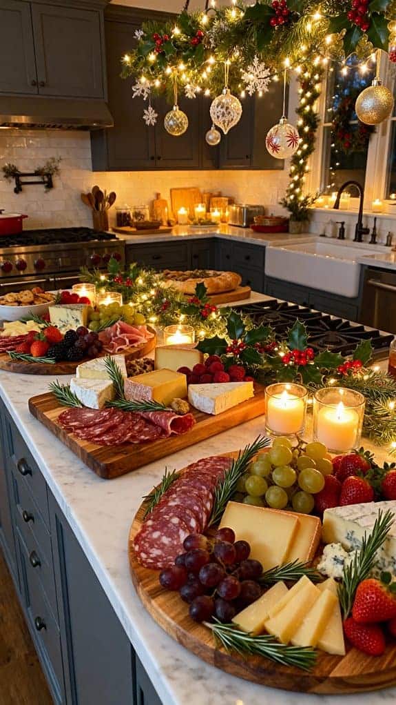 candlelit charcuterie christmas elegance