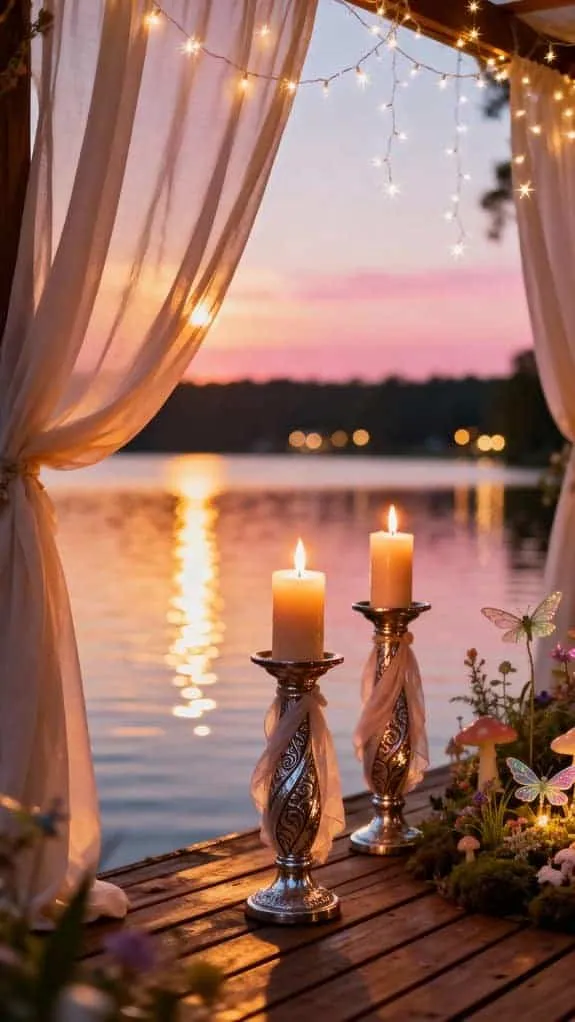 candlelit lakeside enchanting escape