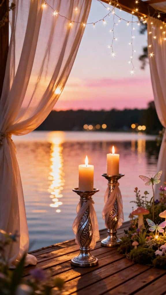 candlelit lakeside enchanting escape