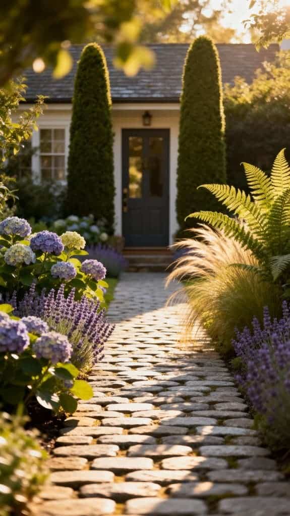 charming rustic stone pathway