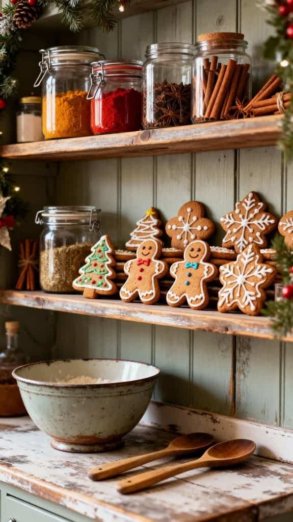 charming spice jar display