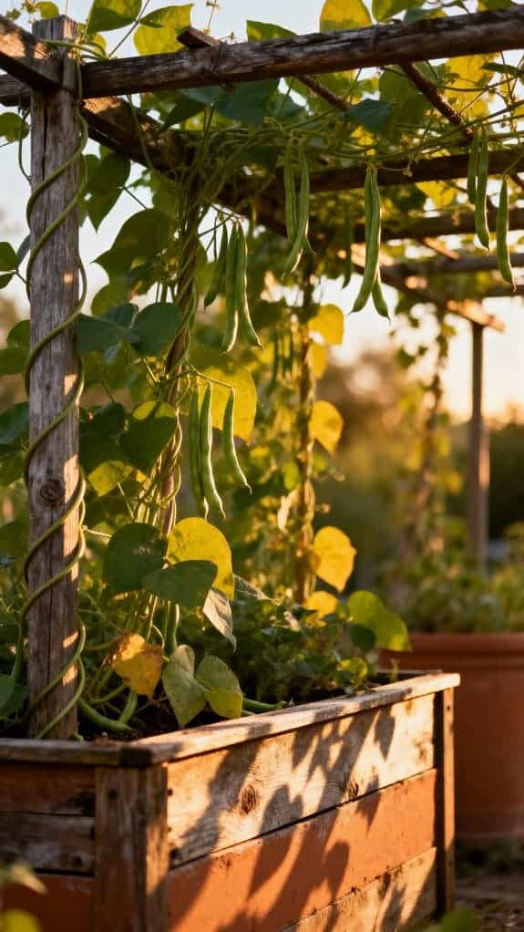 charming wooden planter garden