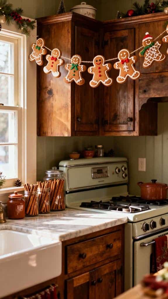 cinnamon jars gingerbread garland