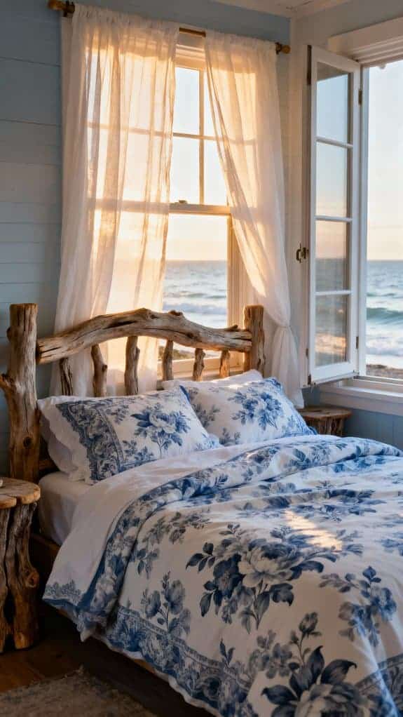 coastal floral bedroom retreat