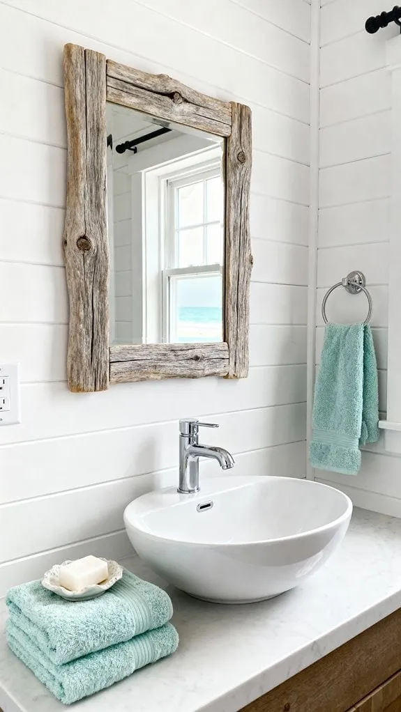 coastal shiplap half bath