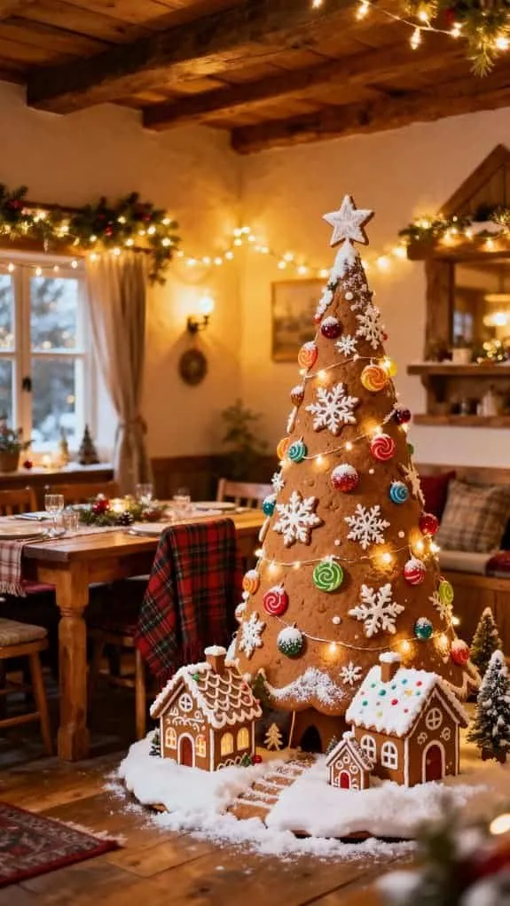 cottage style holiday dining decor