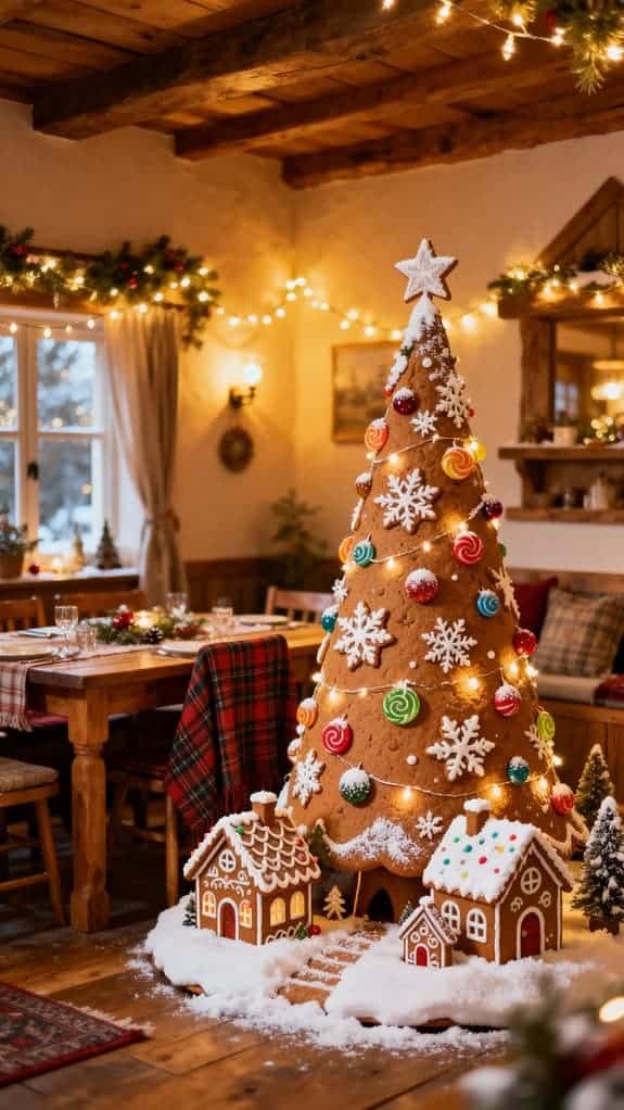 cottage style holiday dining decor
