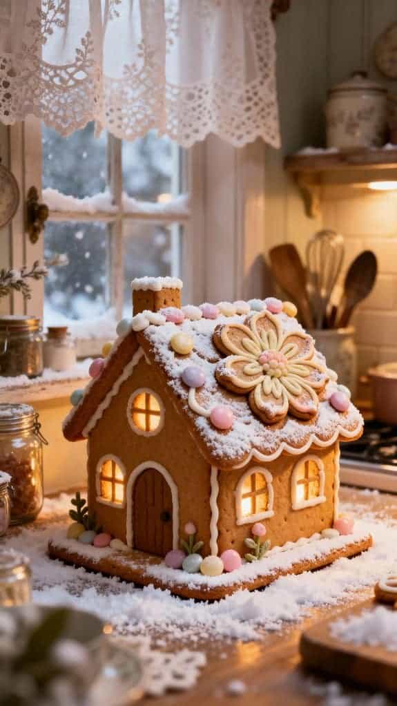 cottagecore gingerbread holiday decor