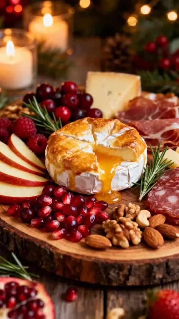 cozy baked brie centerpiece