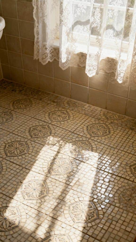 cozy cream mosaic elegance