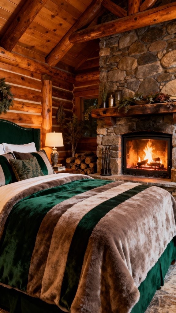 cozy earthy striped sanctuary