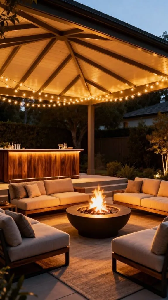 cozy evening patio retreat