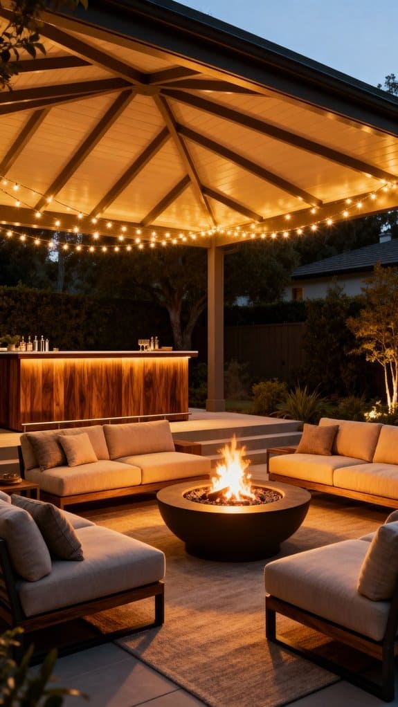 cozy evening patio retreat