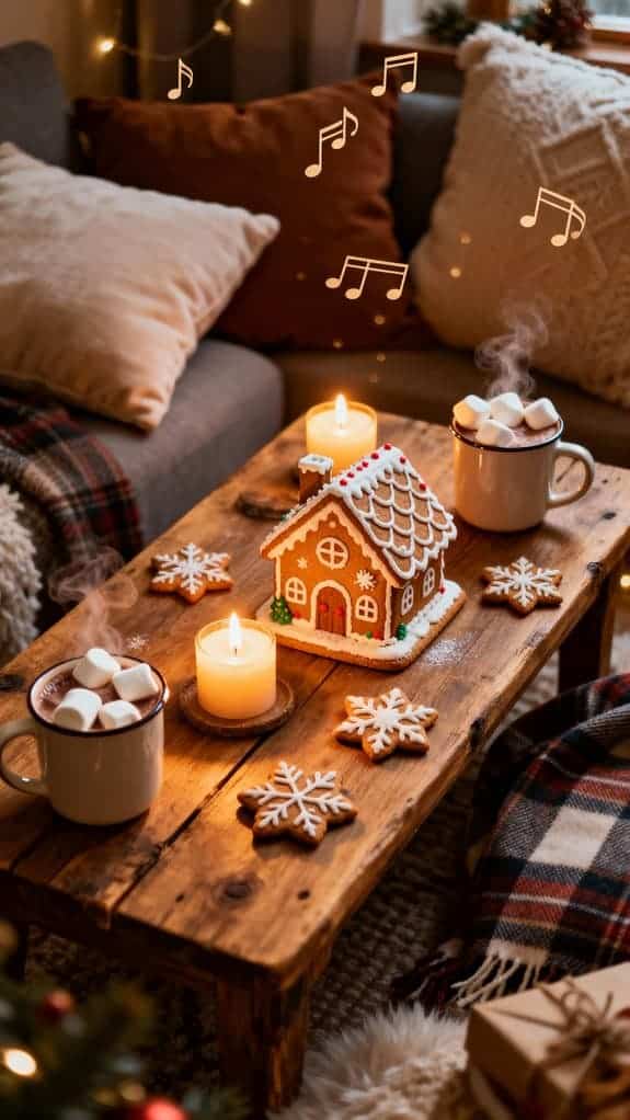 cozy gingerbread candle ambiance